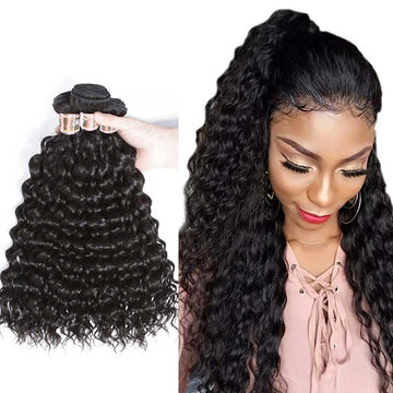 Ali Annabelle Brazilian Water Wave Human Hair Bundles Wet and Wavy Hair